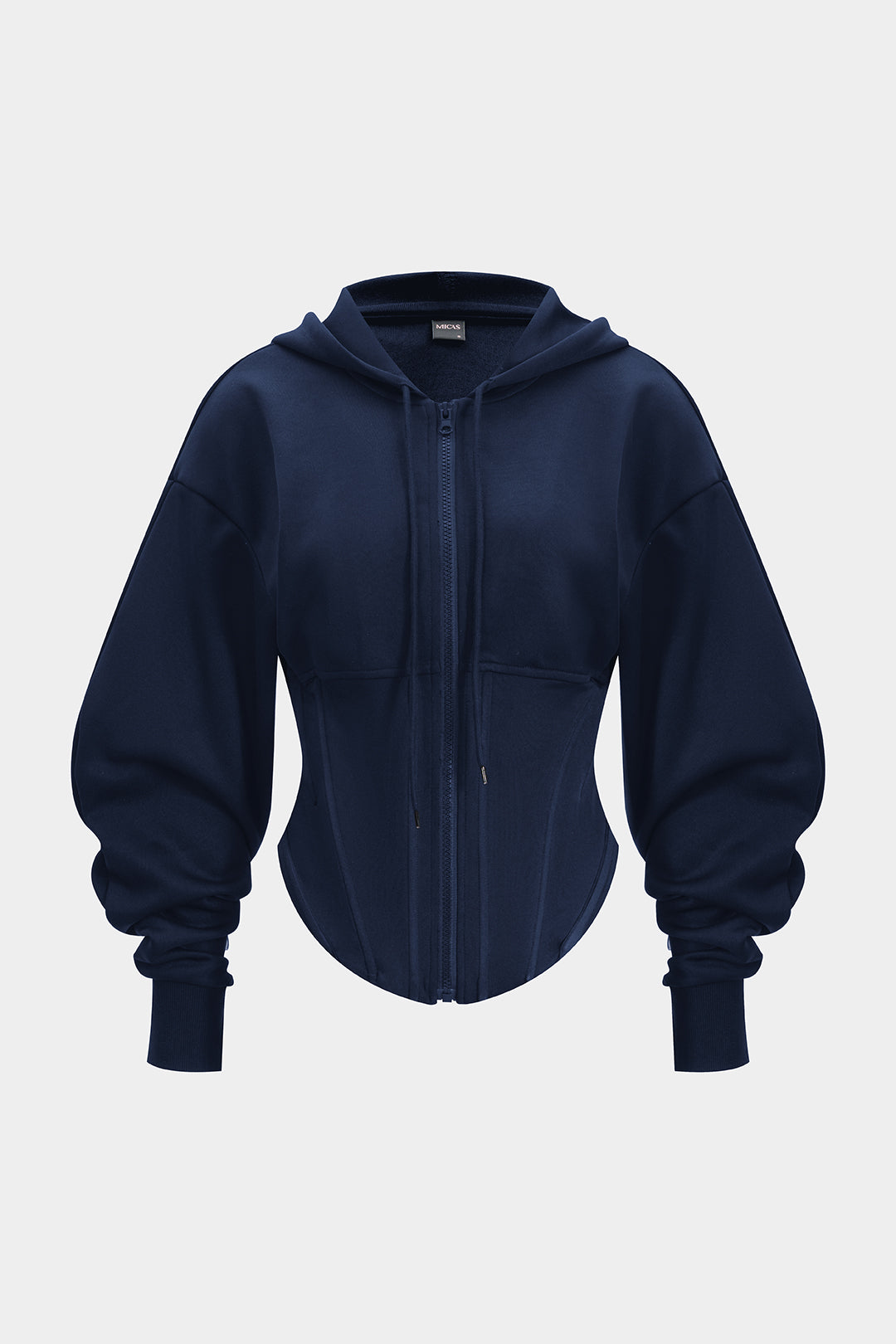 קפוצ'ון מחוך עם רוכסן ושרוך 