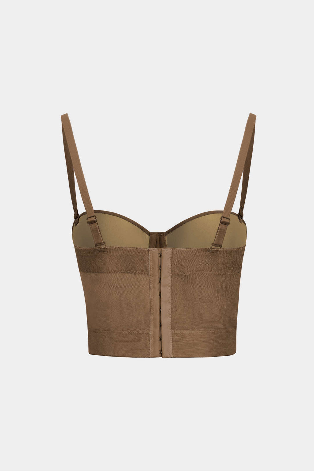 Top Bustier Con Malla Soporte Y Tela Transparente Elegante