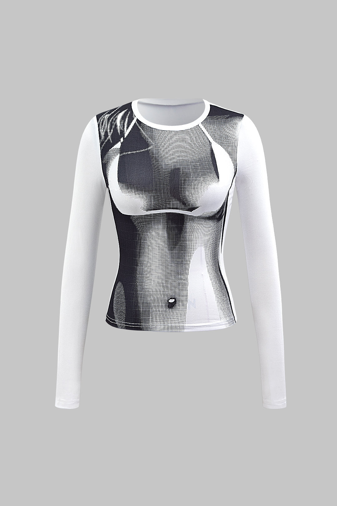 Body Heat Print Long Sleeve Top