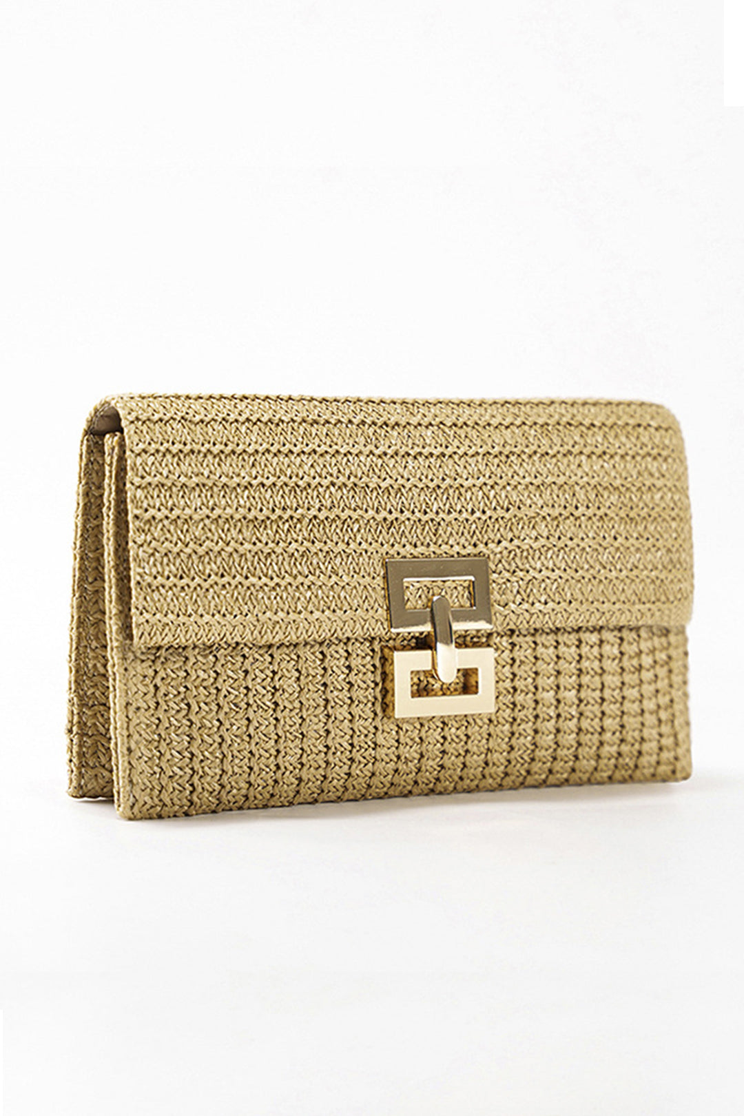 Clutch Tejido Saman Para Look Veraniego Elegante En Playa