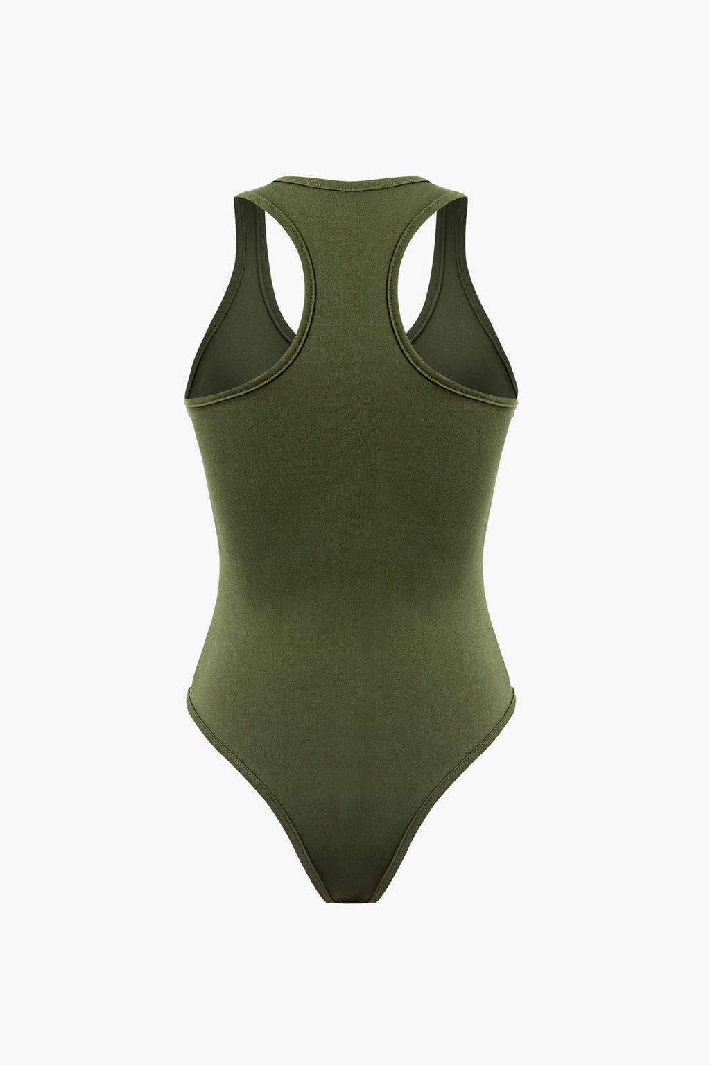 Conjunto Bodysuit Cuello Redondo Y Pantalones Rasgados Con Cordón