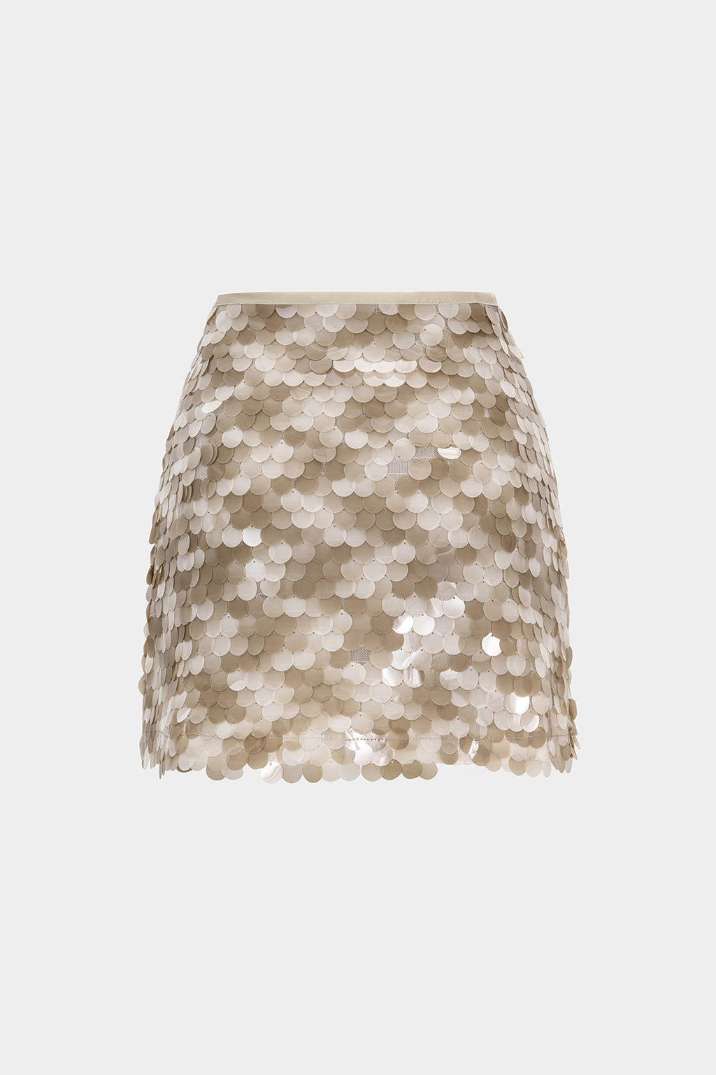 Colorblock Sequin Mini Skirt