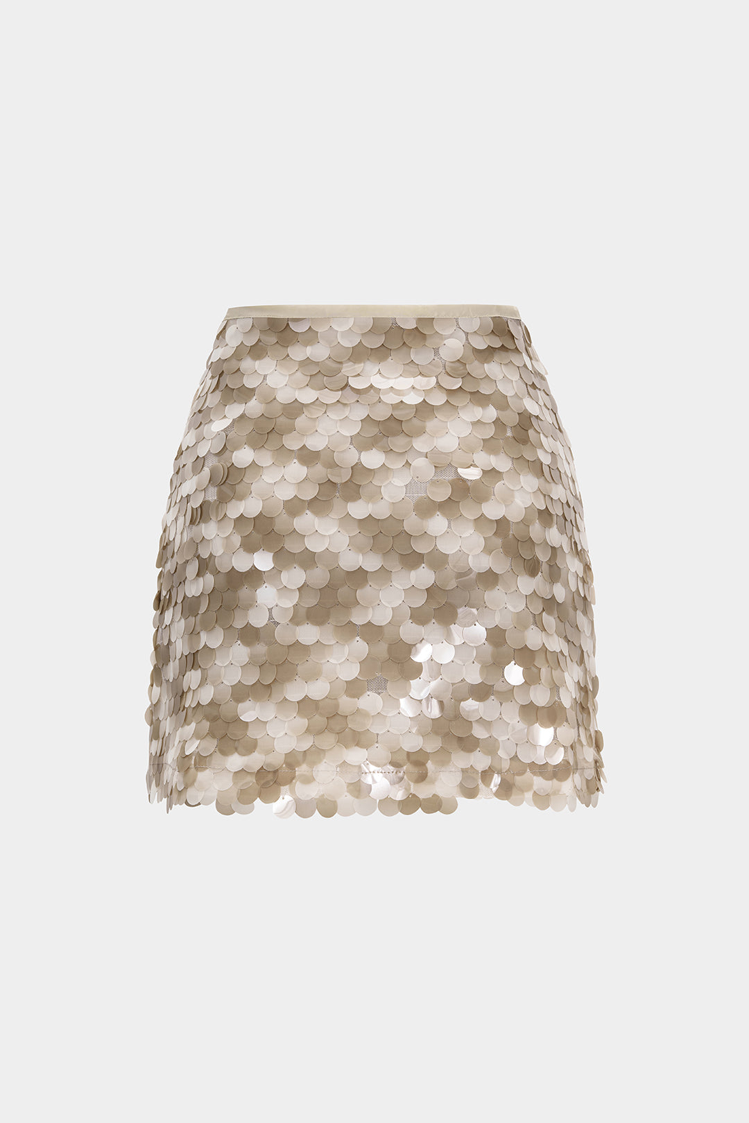 Colorblock Sequin Mini Skirt