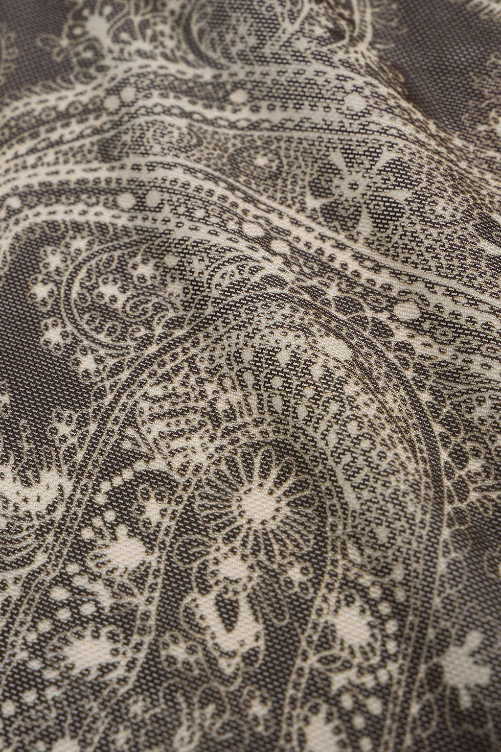 חצאית גבוהה עם רשת והדפס רטרו 