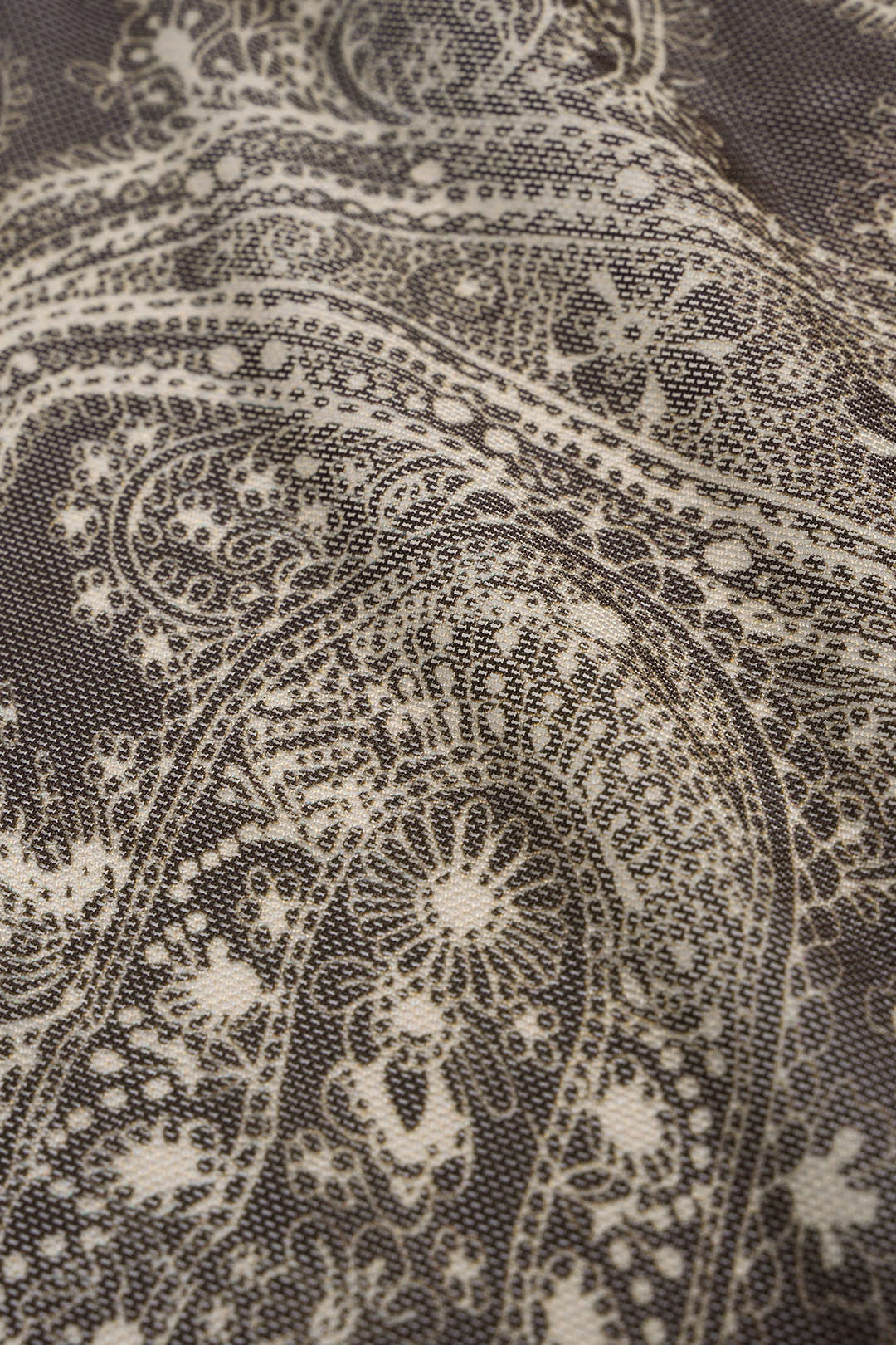 חצאית גבוהה עם רשת והדפס רטרו 