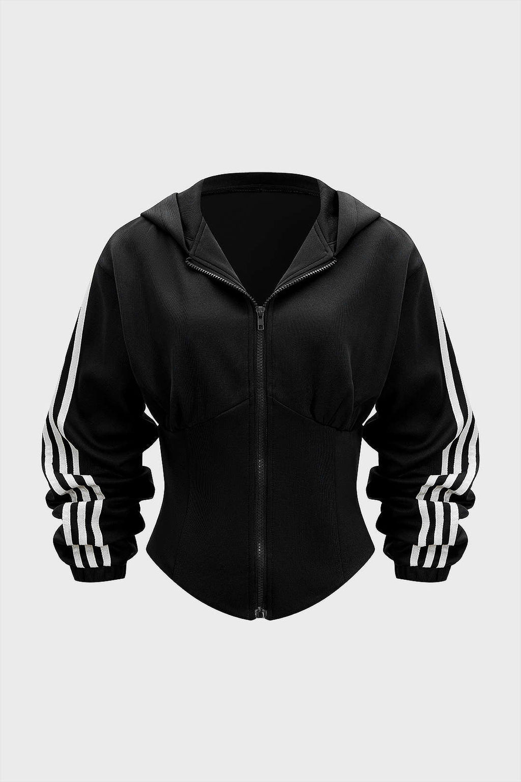 קפוצ'ון עם רוכסן ניגודי 