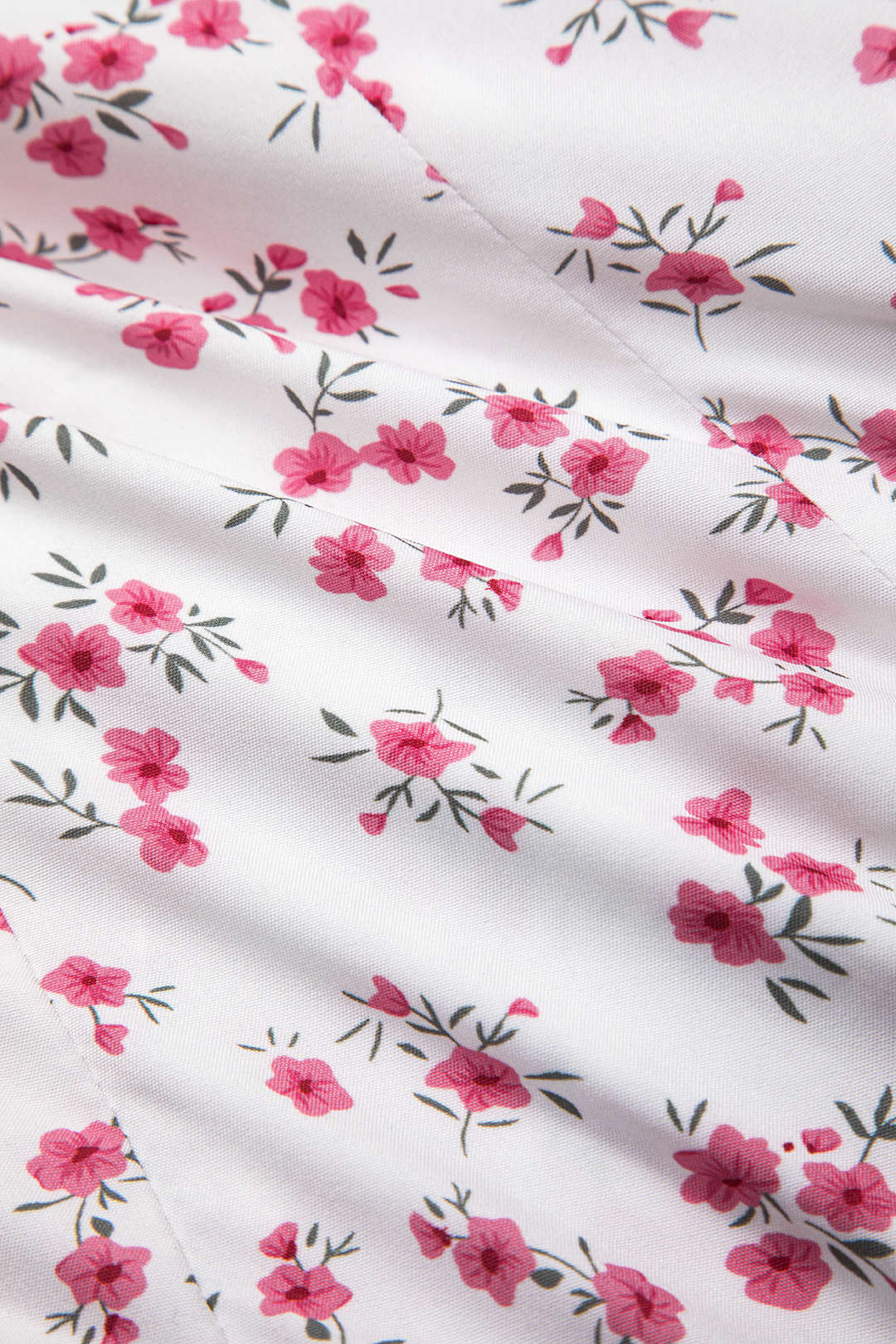 Vestido Mini De Manga Larga Con Encaje Floral Ditsy