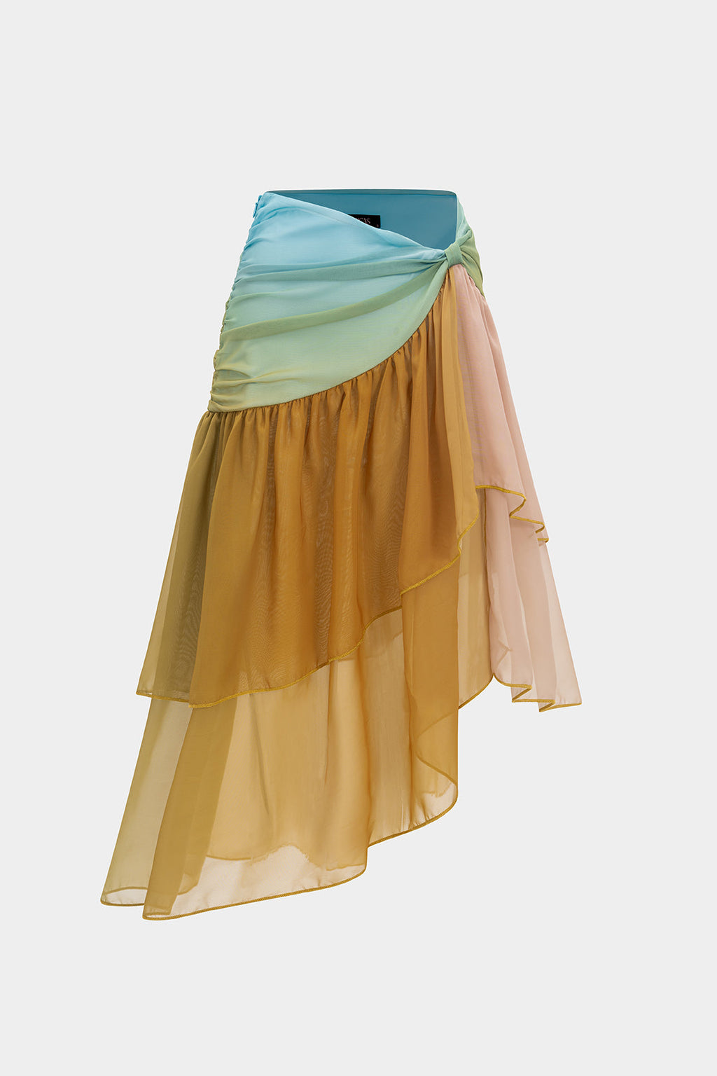 חצאית אסימטרית עם הדפס אומברה 