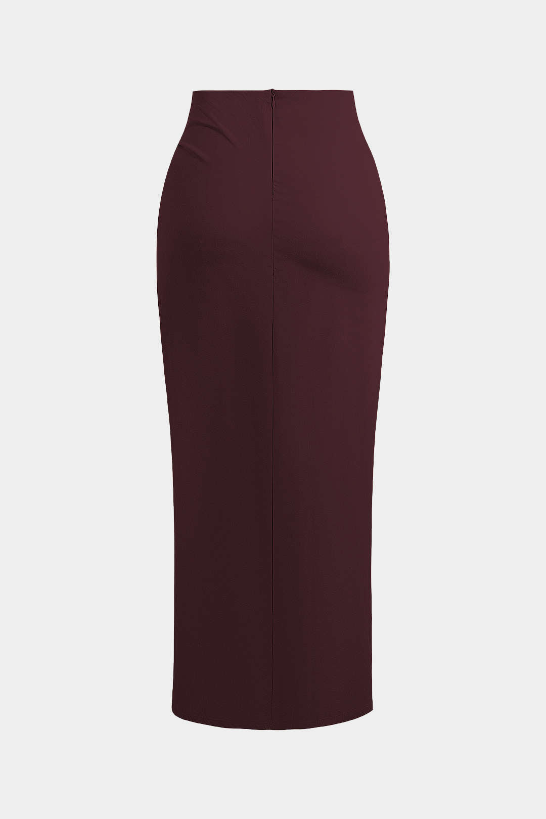 Falda Midi Asimétrica Nudo Twist Minimalista Elegante