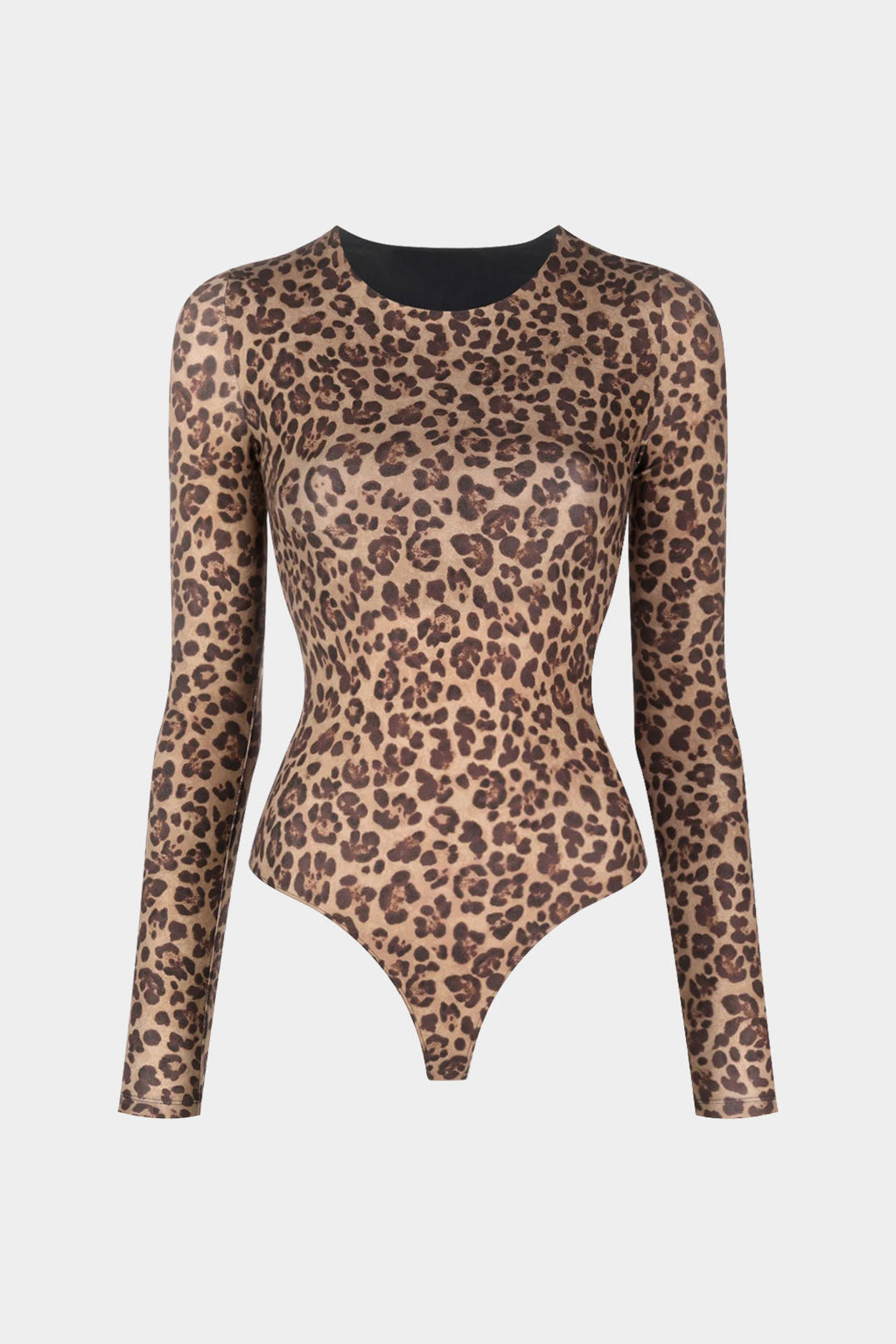 Leopard Print  Long Sleeve Bodysuit