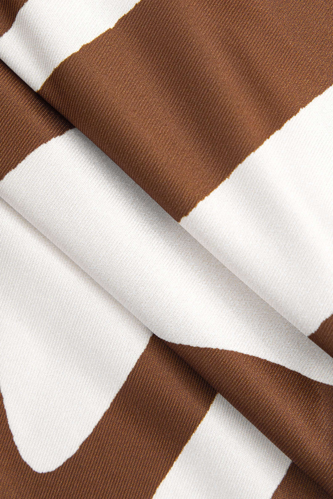 שמלת מקסי עם צווארון וי והדפס גיאומטרי 