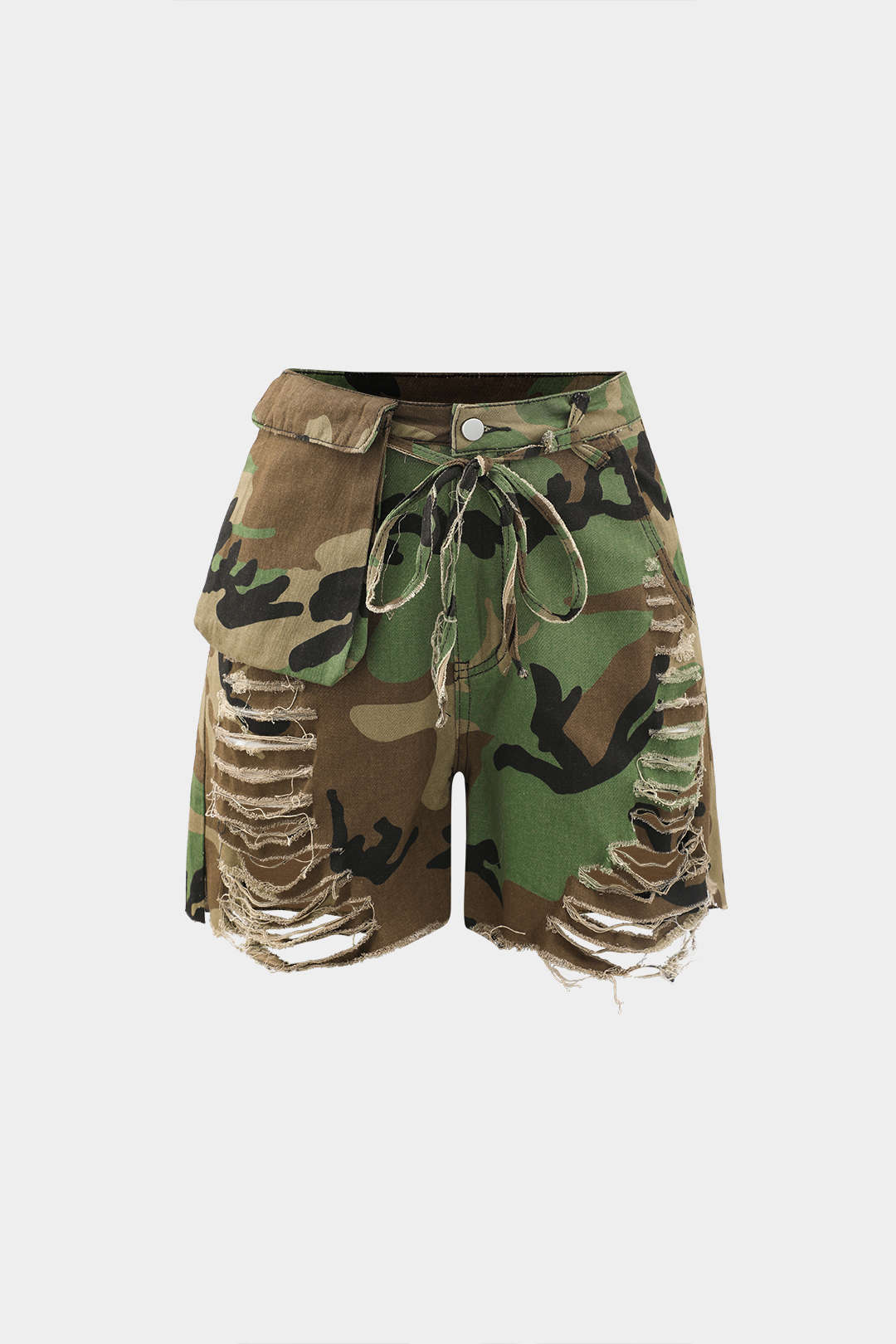 Pantalones Cortos Cargo Camuflaje Desgastados Diario