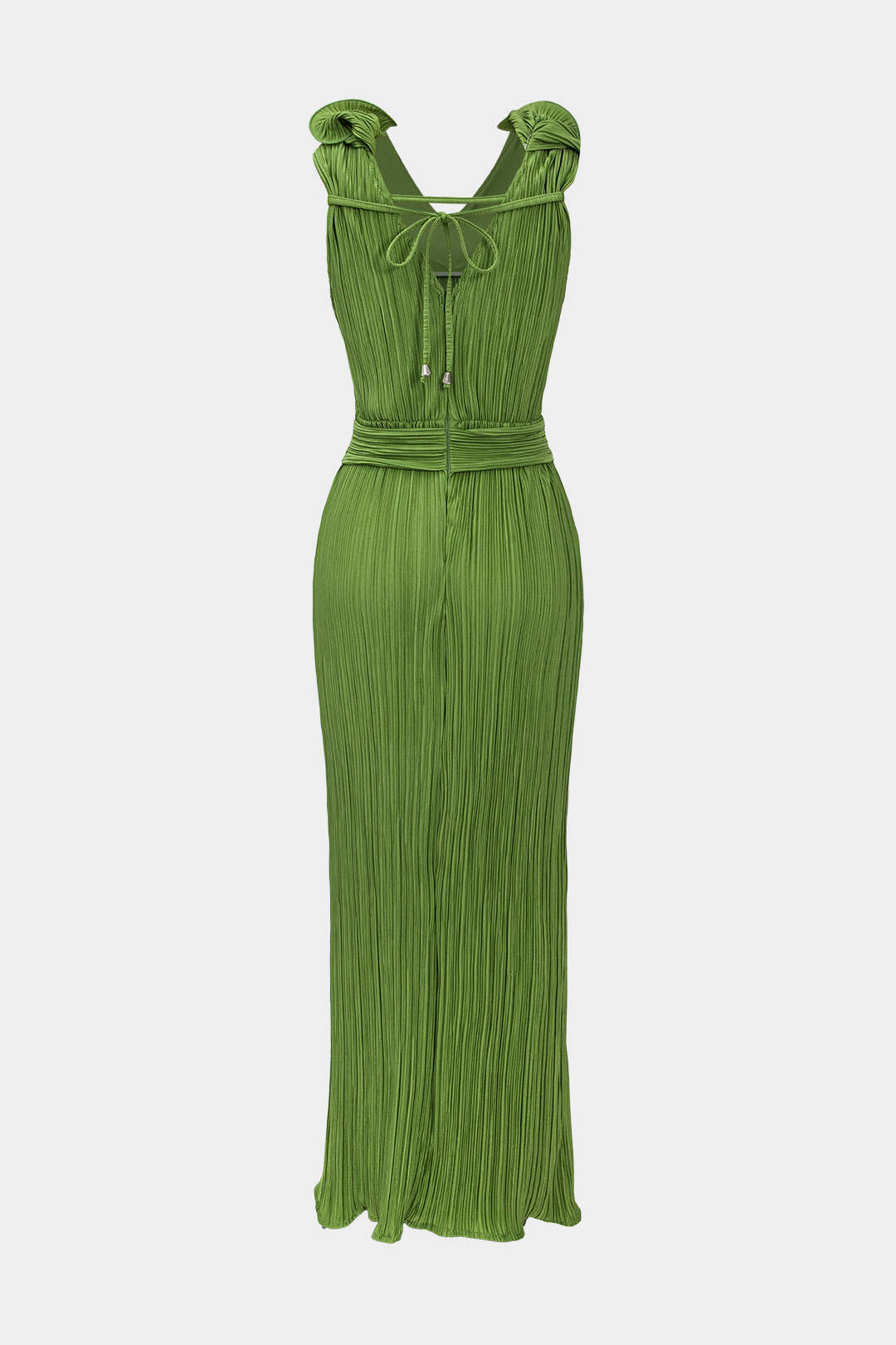 Vestido Midi Con Cuello En V Y Textura Floral 3D Sutil