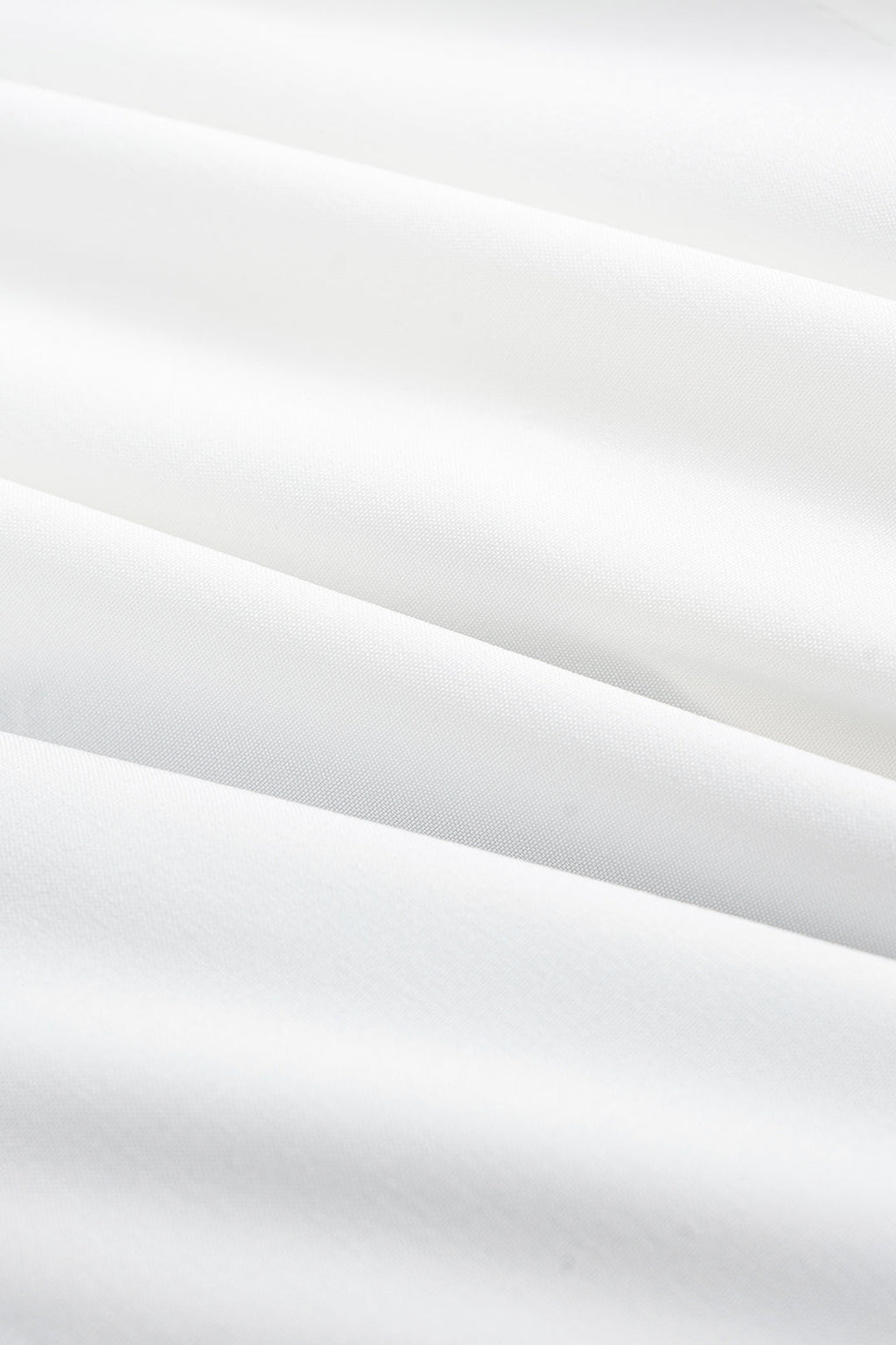 חולצה ארוכת שרוולים עם קפלים וצווארון V בעיצוב מטאלי 