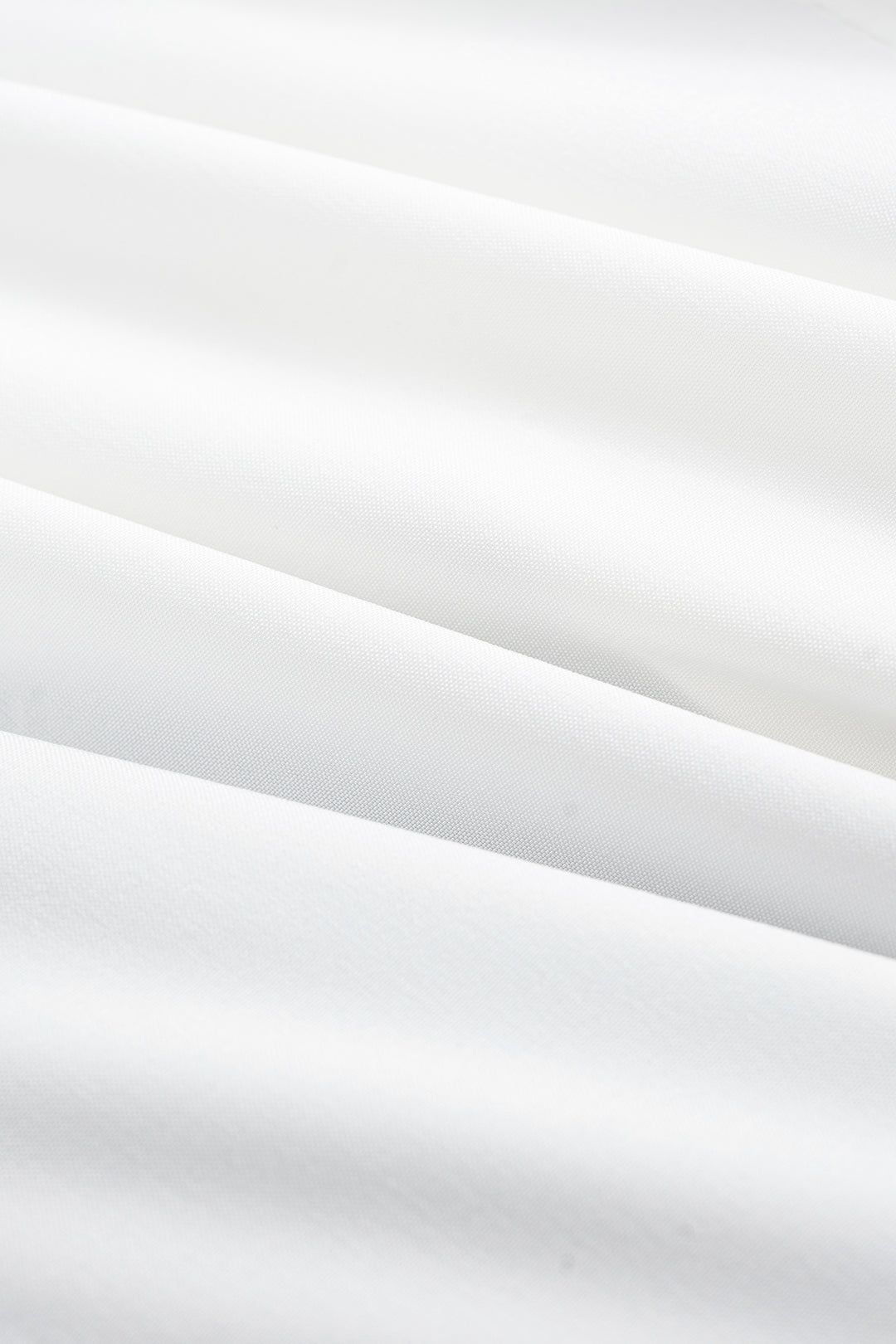 חולצה ארוכת שרוולים עם קפלים וצווארון V בעיצוב מטאלי 