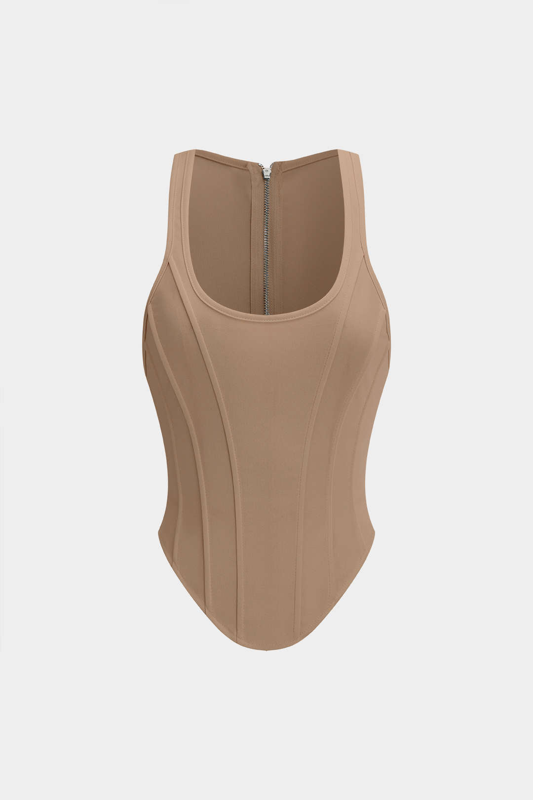 Corsé De Cordones Con Top Con Tirantes Silueta Definida