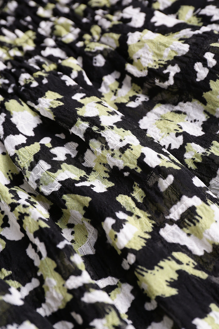 טופ שיפון עם כתפיים פתוחות 