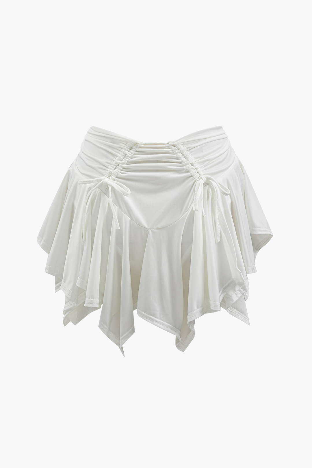 Falda Mini Asimétrica Con Cremallera Y Botones Elegantes