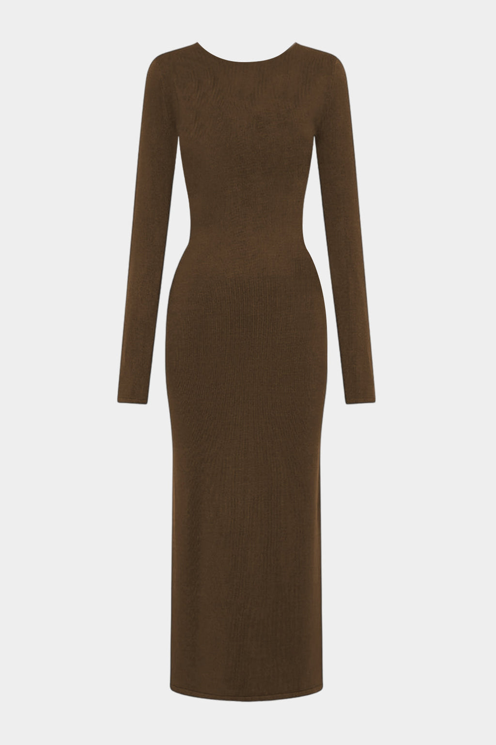 Asymmetrical Button Long Sleeve Maxi Dress