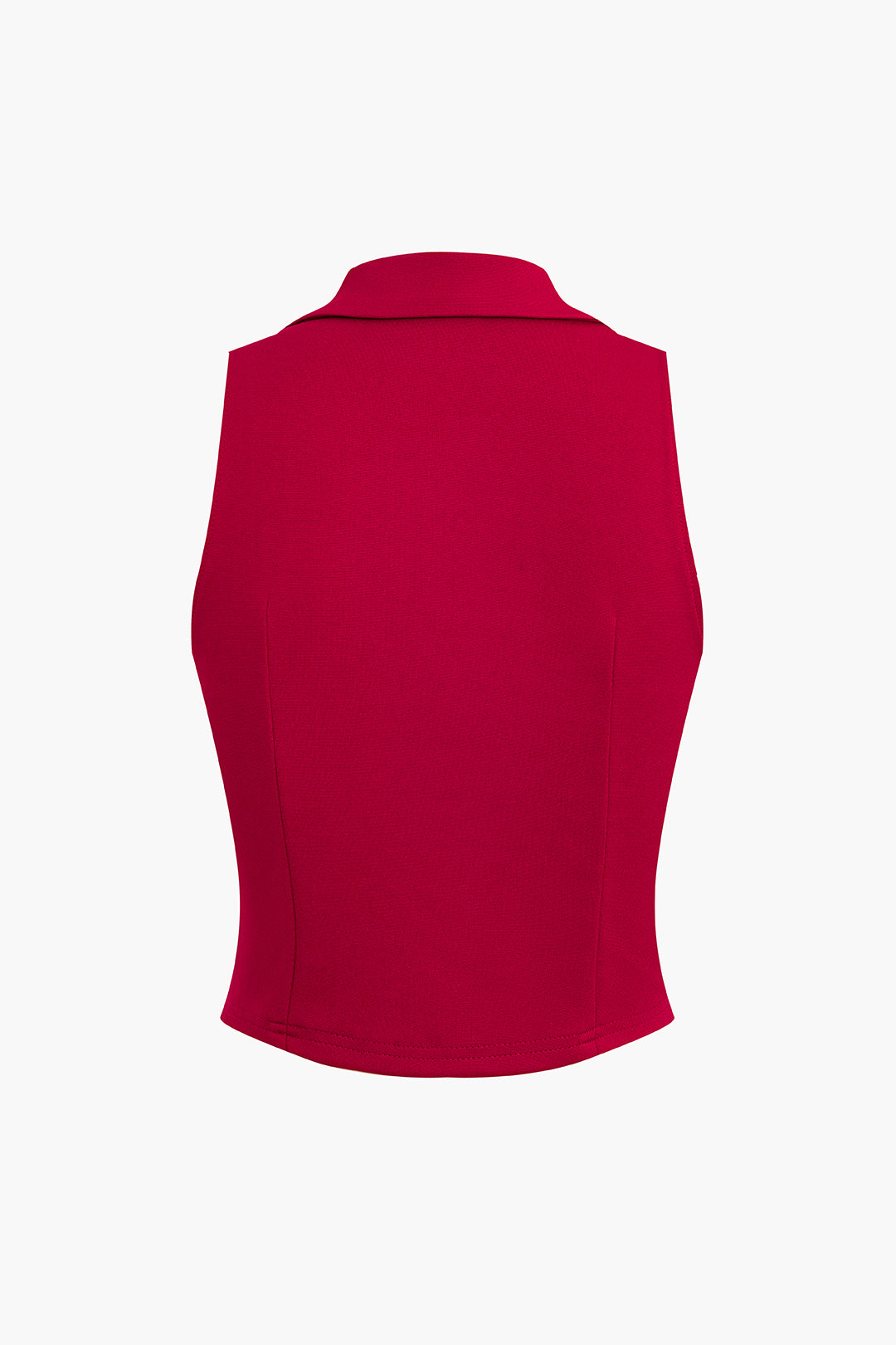 Conjunto Dos Piezas Chaleco Detalle Escote Y Falda Plisada