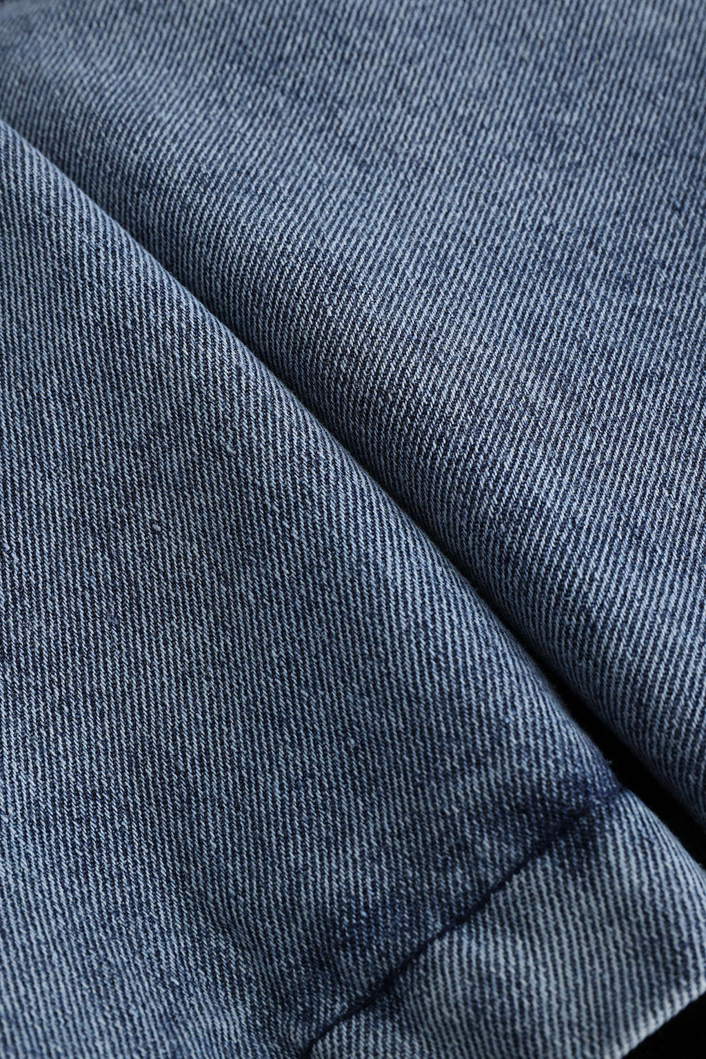 Denim Patchwork Long-Sleeve Hoodie