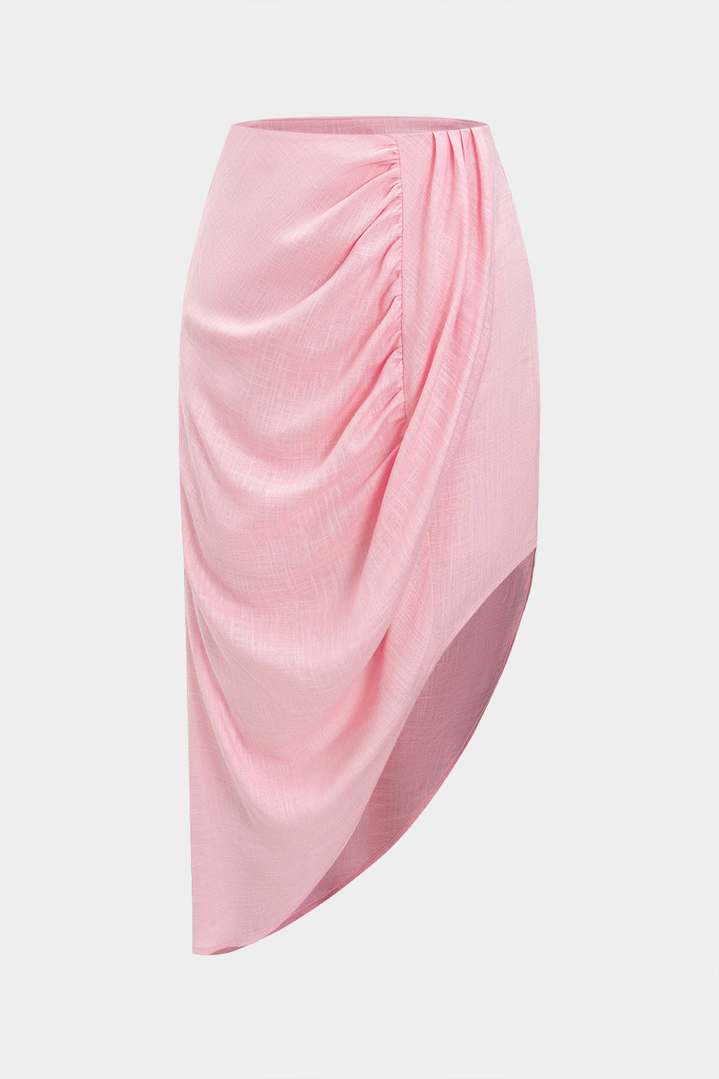 חצאית פשתן עם קפלים 