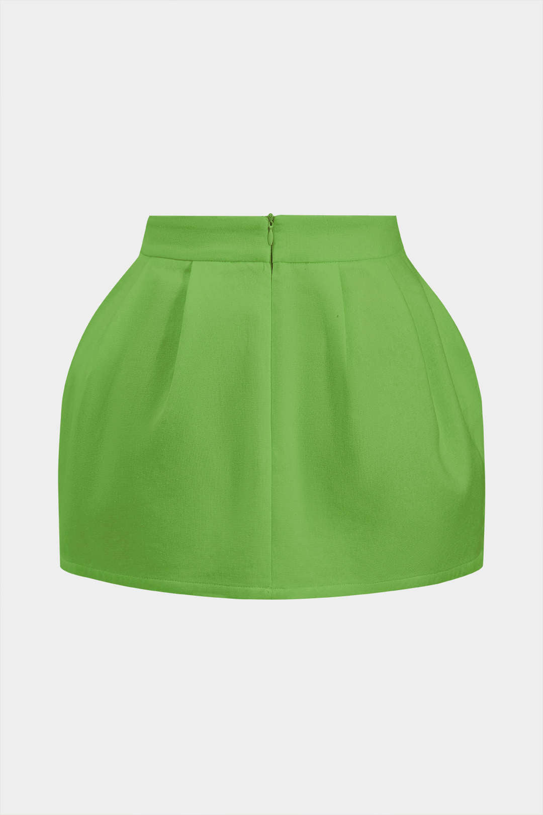 Falda de Lino con Volantes y Cremallera Minimalista