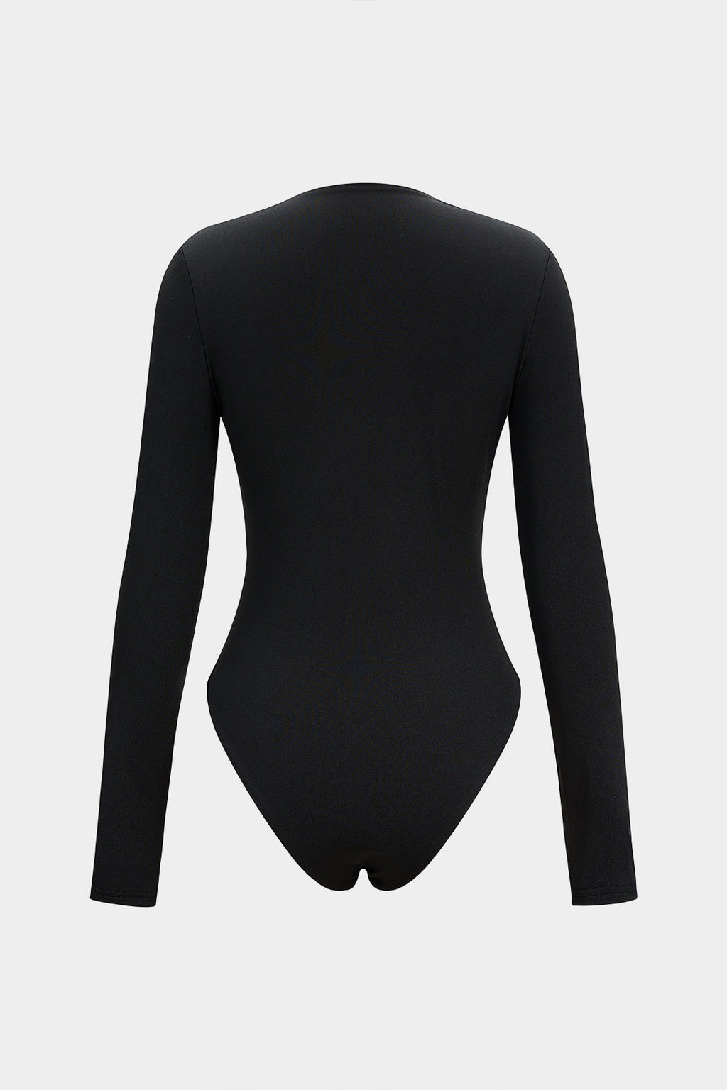 Metallic Cut Out Long Sleeve Bodysuit