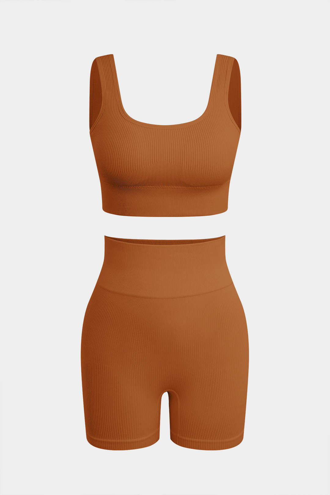Conjunto Básico De Camiseta Sin Mangas Y Shorts Para Yoga
