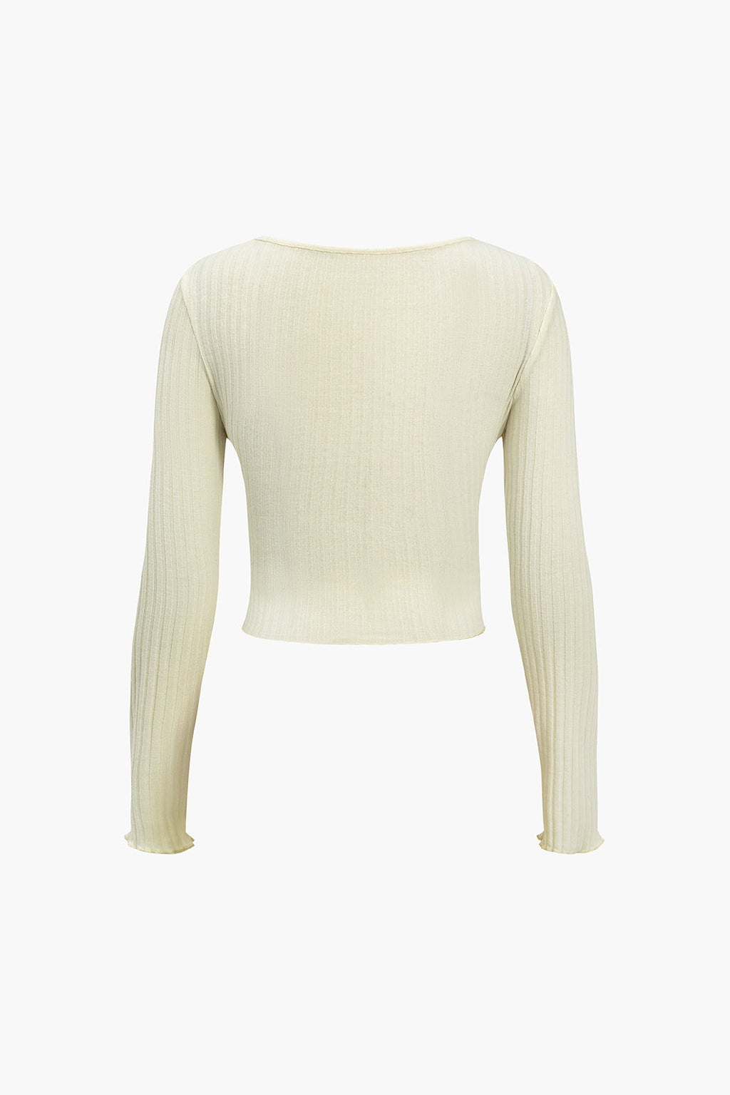 חולצה ארוכת שרוולים מוצלבת 