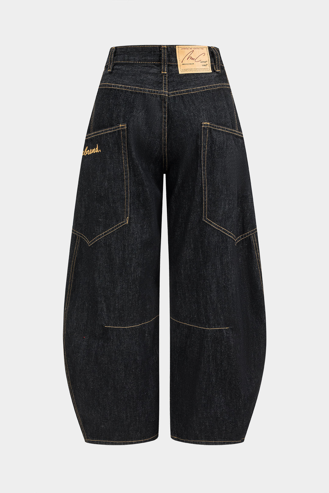 Jeans de Pierna Ancha Lavados Estilo Barril Diario