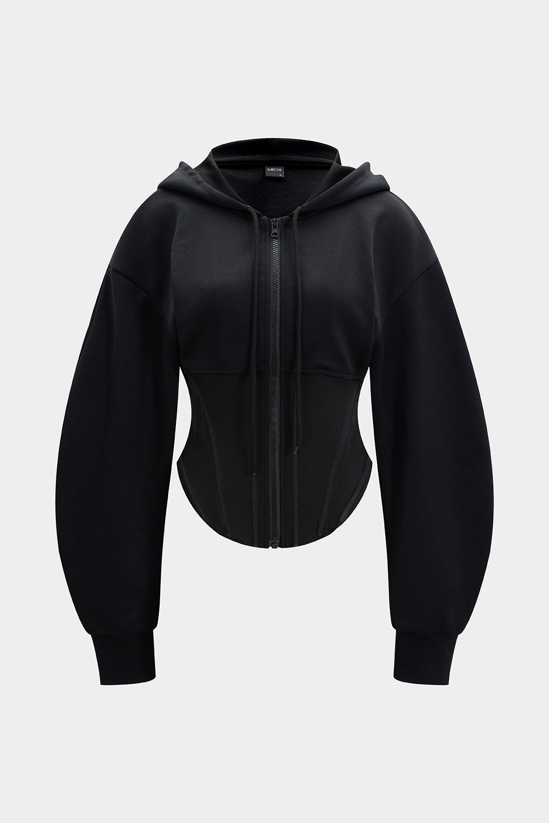 קפוצ'ון מחוך עם רוכסן ושרוך 