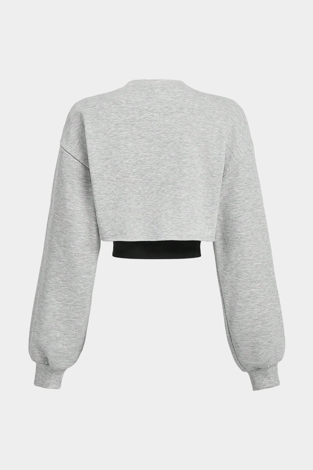 Contrast Asymmetrical Long Sleeve Sweatshirt