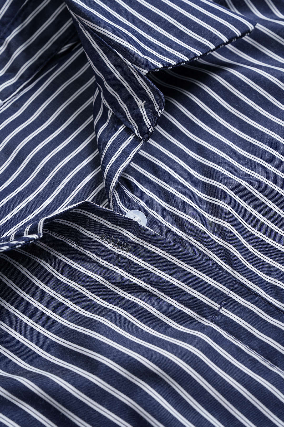 Stripes Print Tie-Up Irregular Long-Sleeve Shirt