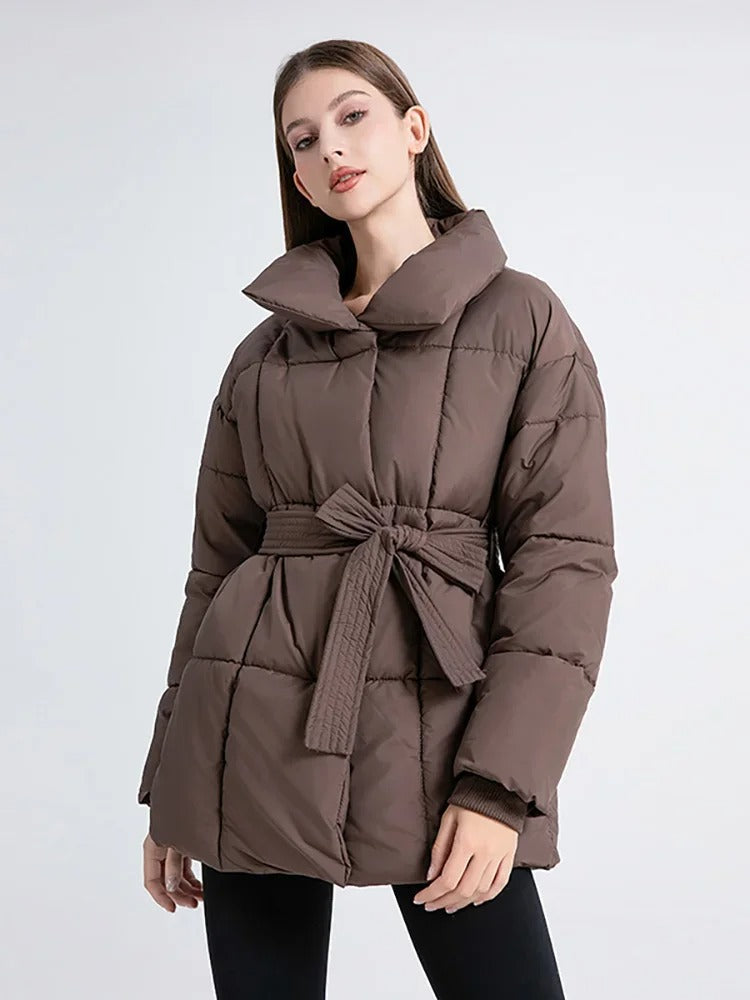 Abrigo Rasel Silueta Elegante Con Tela Suave Caliente