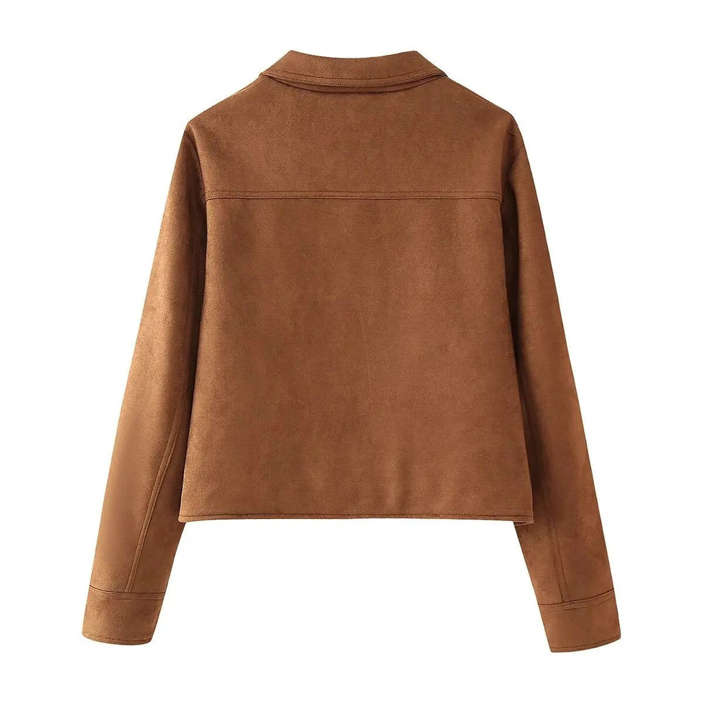 Chaqueta Elsant Con Textura Suave Y Bolsillos Frontales