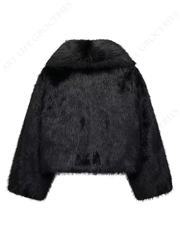 Chaqueta de Piel Sapphalin Minimalista y Sofisticada