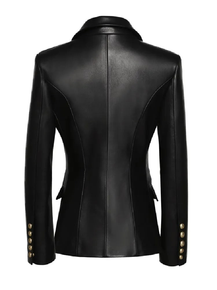Chaqueta de Cuero Glint Silueta Elegante Confianza Moderna