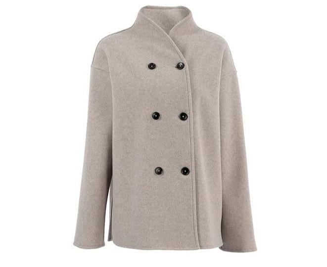 Chaqueta Vintage Con Detalles de Botones Clásicos Modernos