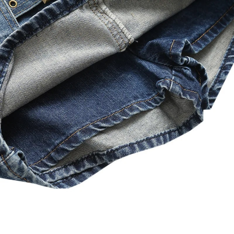 Falda Mini Edge Con Detalles Desgastados Para Calles