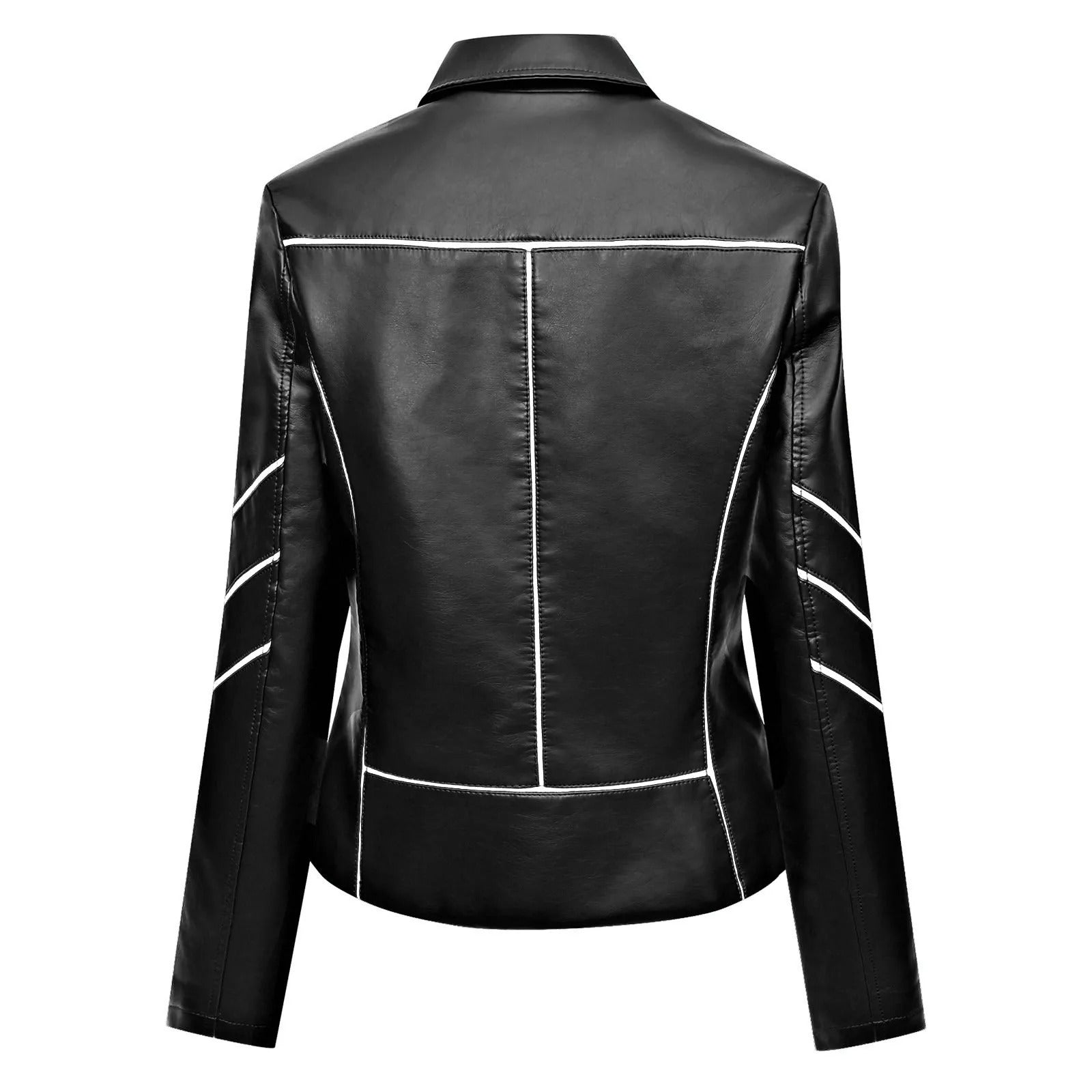 Chaqueta de Cuero Enerland Silueta Texturizada Elegante