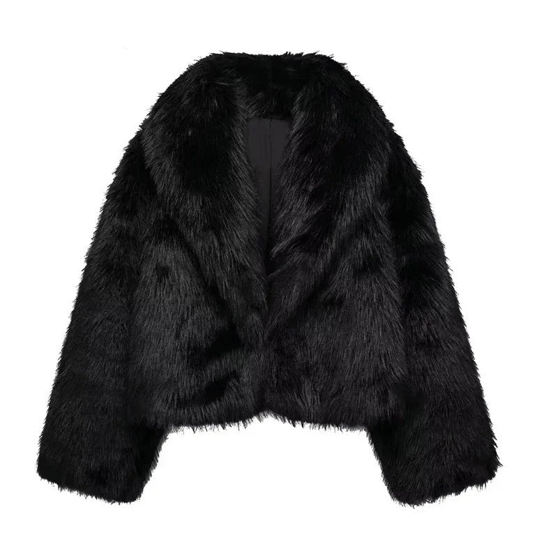 Chaqueta de Piel Sapphalin Minimalista y Sofisticada