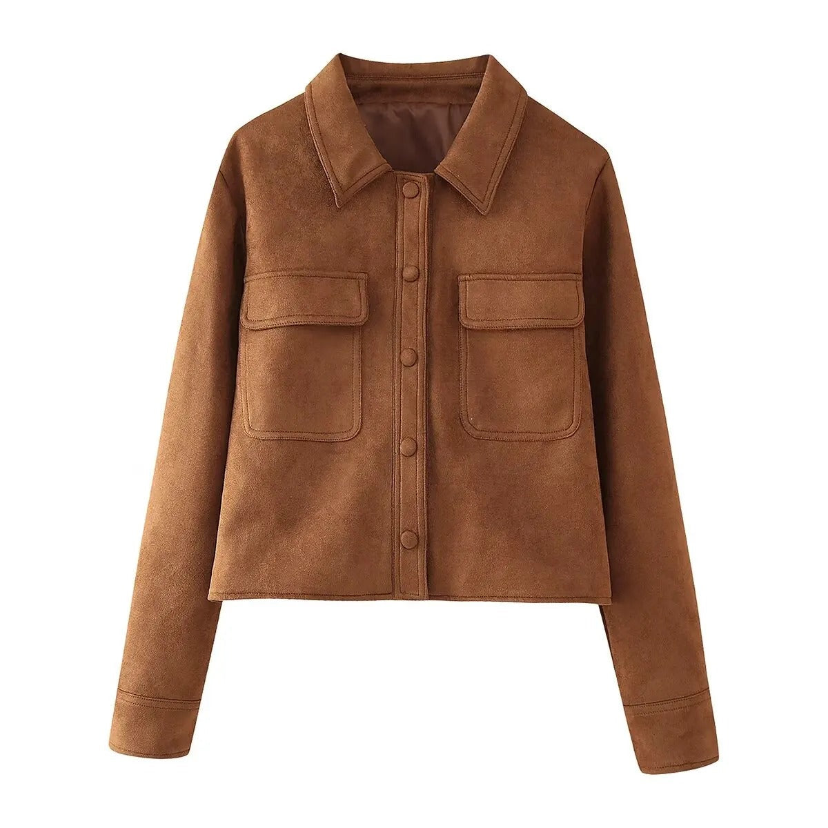 Chaqueta Elsant Con Textura Suave Y Bolsillos Frontales